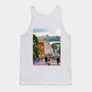 Lord Murugan in backside at staris from Batu Caves Tank Top